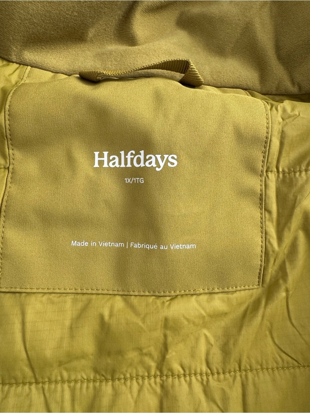 Halfdays Lawrence Ski Jacket Lightning Yellow Primaloft Women’s 1X NWOT - Picture 8 of 8